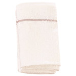 Towel-2C White Terry Towel with Grey Stripe