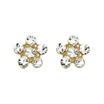 Inverness Crystal #805 Earring 24KT GP