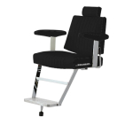 Takara Belmont (OS) Barber Chair with Headrest Black #405