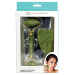 Relaxus Beauty Jade Facial Roller & Gua Sha Facial Massage Set